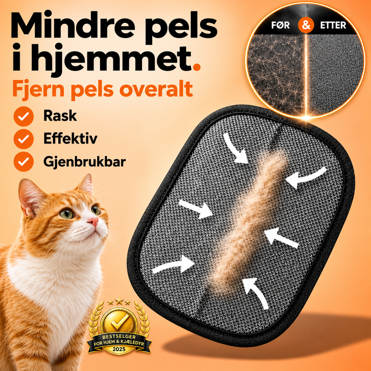CleanPaw™ – Fjerner pels på sekunder